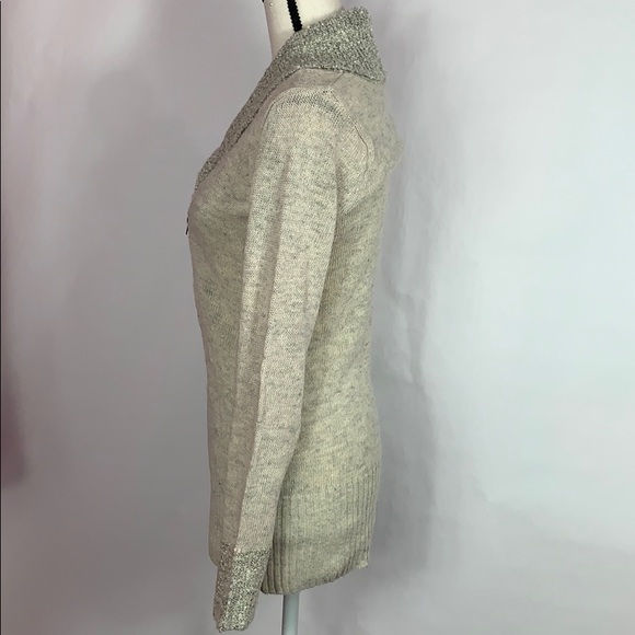 Olivia Sky multi texture gray/white sweater - Picture 4 of 10